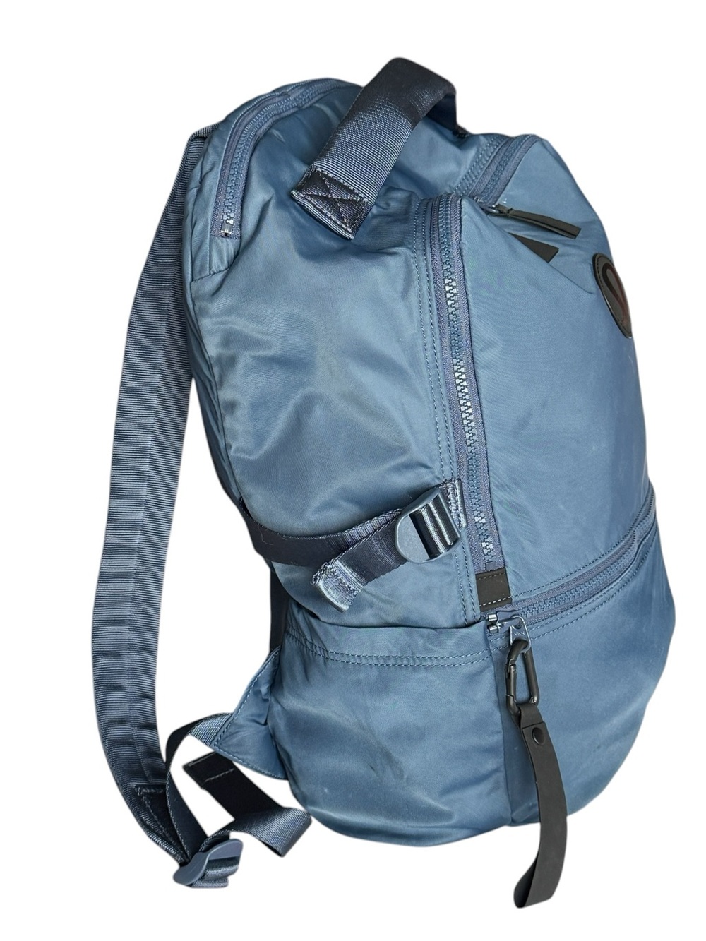 LuluLemon New Crew 22L Backpack School Hiking Camping Dark Blue Grey Biking EUC - Picture 2 of 13